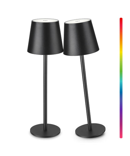 Rynx | Faithorse Rgb Wireless Table Lamp 2-Pack, 5200Mah, Touch Control, Waterproof, Black