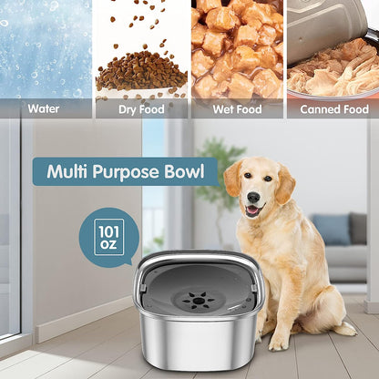 RYNX | Spill-Proof Water Bowl For Large Dogs