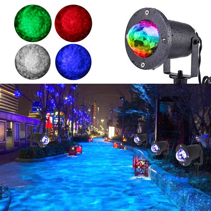 Rynx | Koot Outdoor Water Wave Spotlight - 10 Color LED Waterproof Garden & Party Lighting