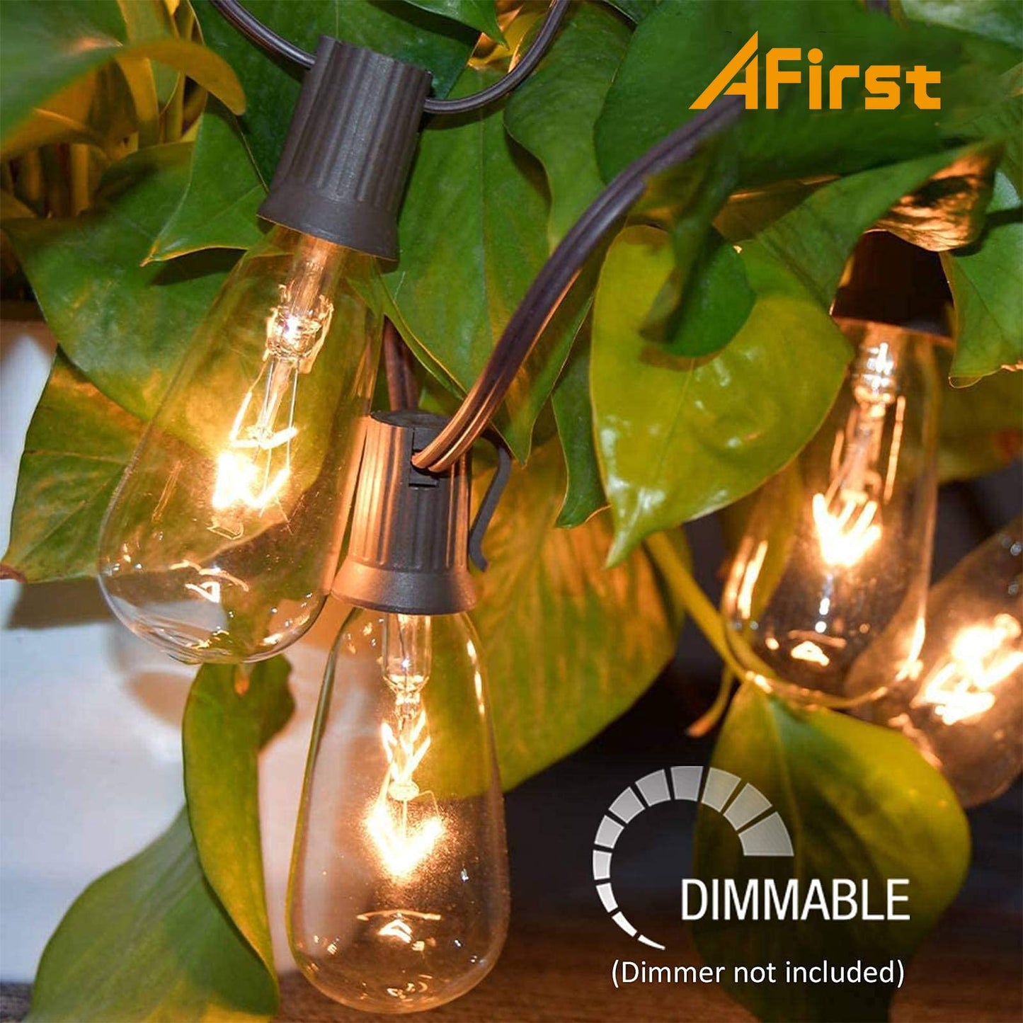 Rynx | Afirst 20Ft Outdoor Light String - 22 Waterproof Edison Bulbs For Patio & Party