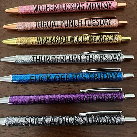 Rynx | Funny Ballpoint Pen Set (7 pieces)