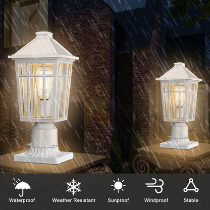 Rynx | Darkaway Waterproof Aluminum Outdoor Light Pole for Garden, Terrace, Walkway - White