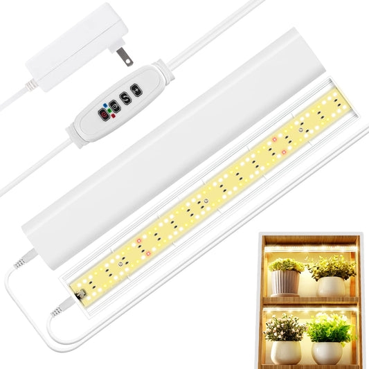 Rynx | Foxgarden Growth Light Strips For Indoor Plants, Full Spectrum 192 Led Strong Grow Lamp With Automatic On/Off Timer 4/8/12H, 10 Dimmable Brightness Levels, 2 Packs