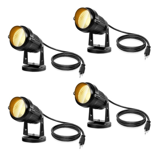 Rynx | Lemonbest 5W Led Landscape Light, Ip65 Waterproof, 3000K Warm White, 4 Pack for Garden & Patio