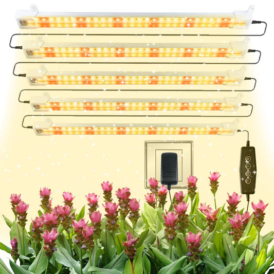 Rynx | Growth Light Strips, Led 150 Bulb 3500K Dimmable Full Spectrum Plant Growth Lamp Bars For Indoor Plants Hydroponic Vegetable Succulent Seedling, Daisy-Chain Design