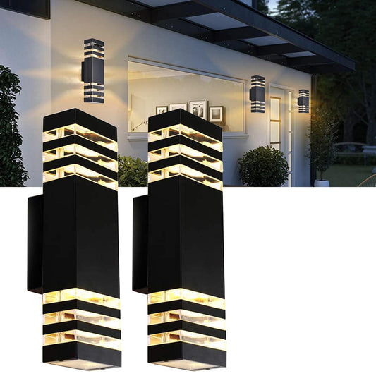 Rynx | Tuord 2Pack 15" LED Wall Lamps, 4000K Waterproof Aluminum Outdoor Lights For Outdoor Use