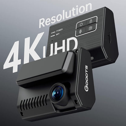 Rynx | 4K Dash Cam 2160P, WiFi with dedicated car charger, free 64GB SD card