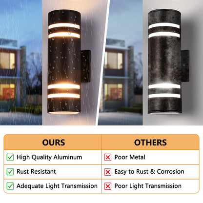 Rynx | Housen Solutions Ip65 Waterproof Outdoor Light Fixture, Oil Rubbed Bronze Wall Mounted Porch Light