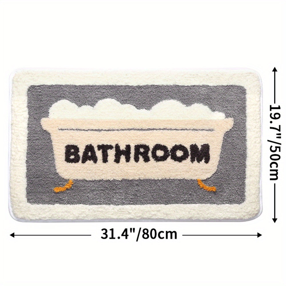 Rynx | Super absorbent non-slip bath mat for bathroom and toilet - Milo