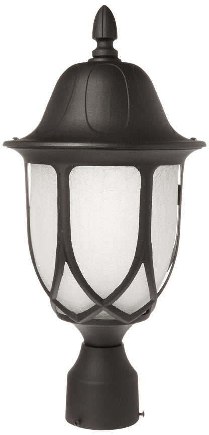 Rynx | Designers Fountain Capella Black Outdoor Post Lantern Light, 19.25In H, Aluminium