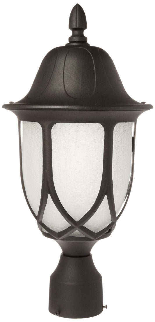 Rynx | Designers Fountain Capella Black Outdoor Post Lantern Light, 19.25In H, Aluminium