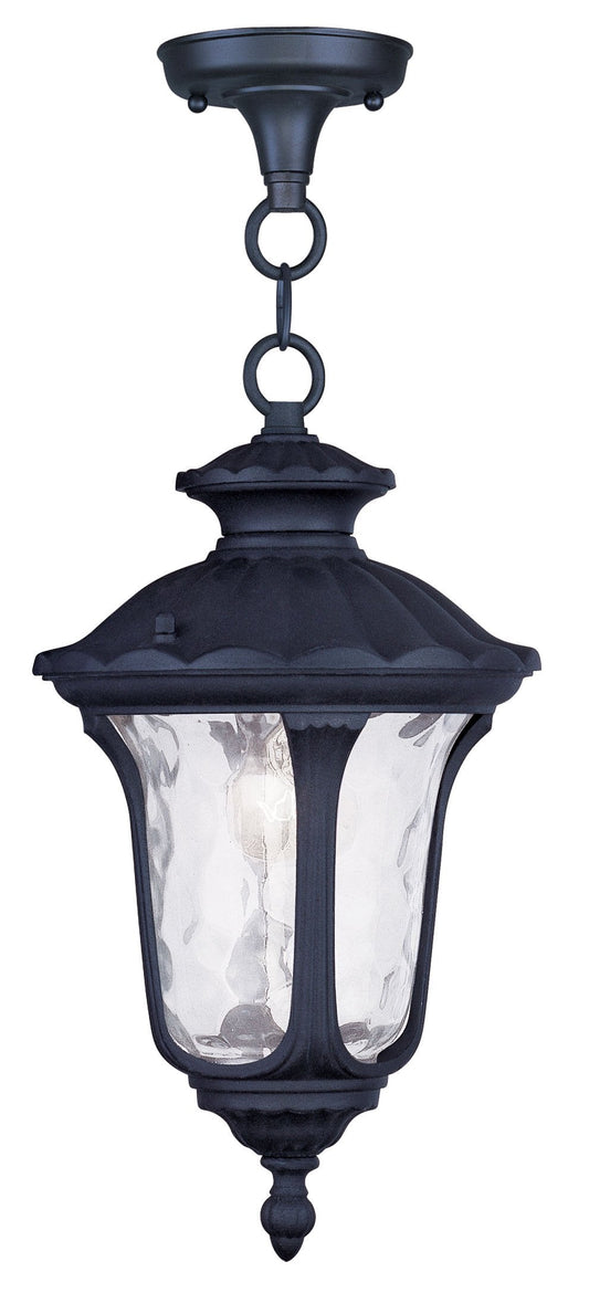 Rynx | Livex Lighting Oxford Black 1 Light Outdoor Hanging Lantern, Aluminium, 14 Inches