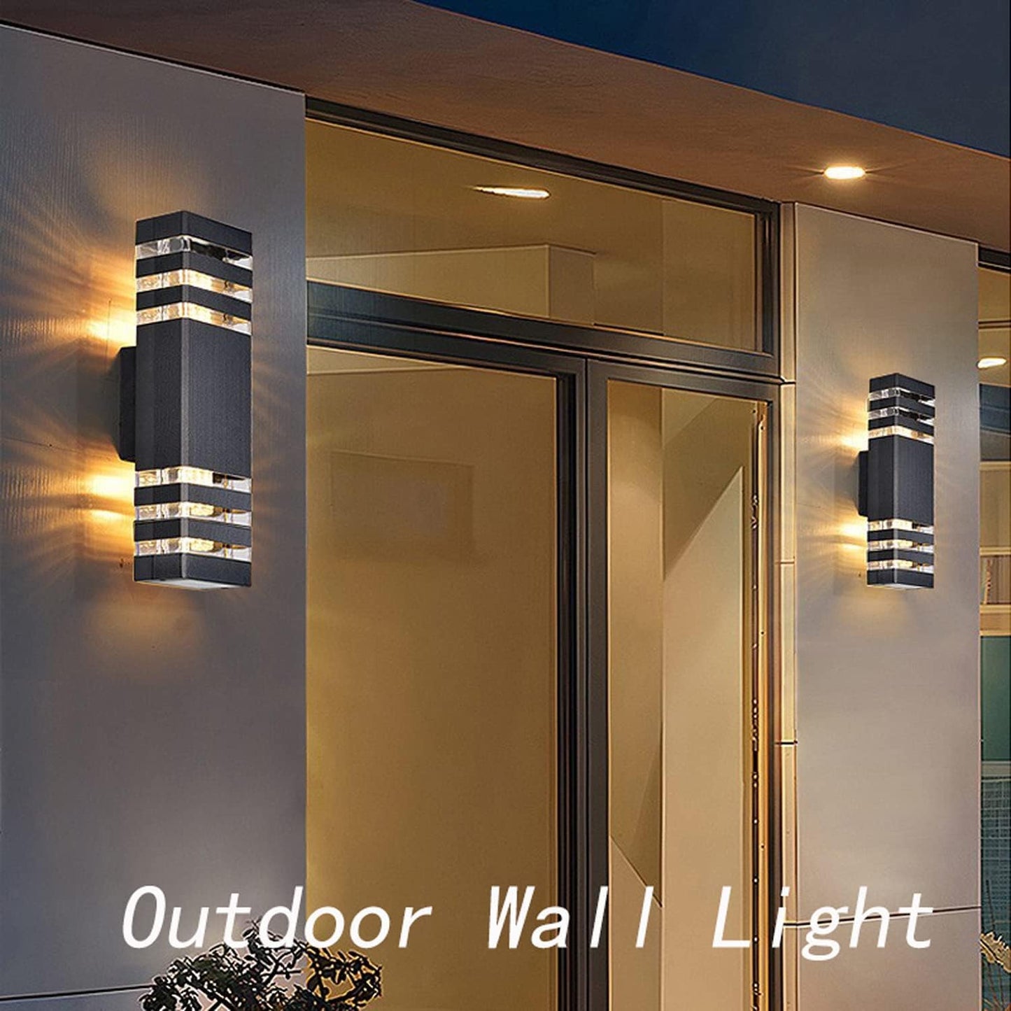Rynx | Tuord 2Pack 15" LED Wall Lamps, 4000K Waterproof Aluminum Outdoor Lights For Outdoor Use