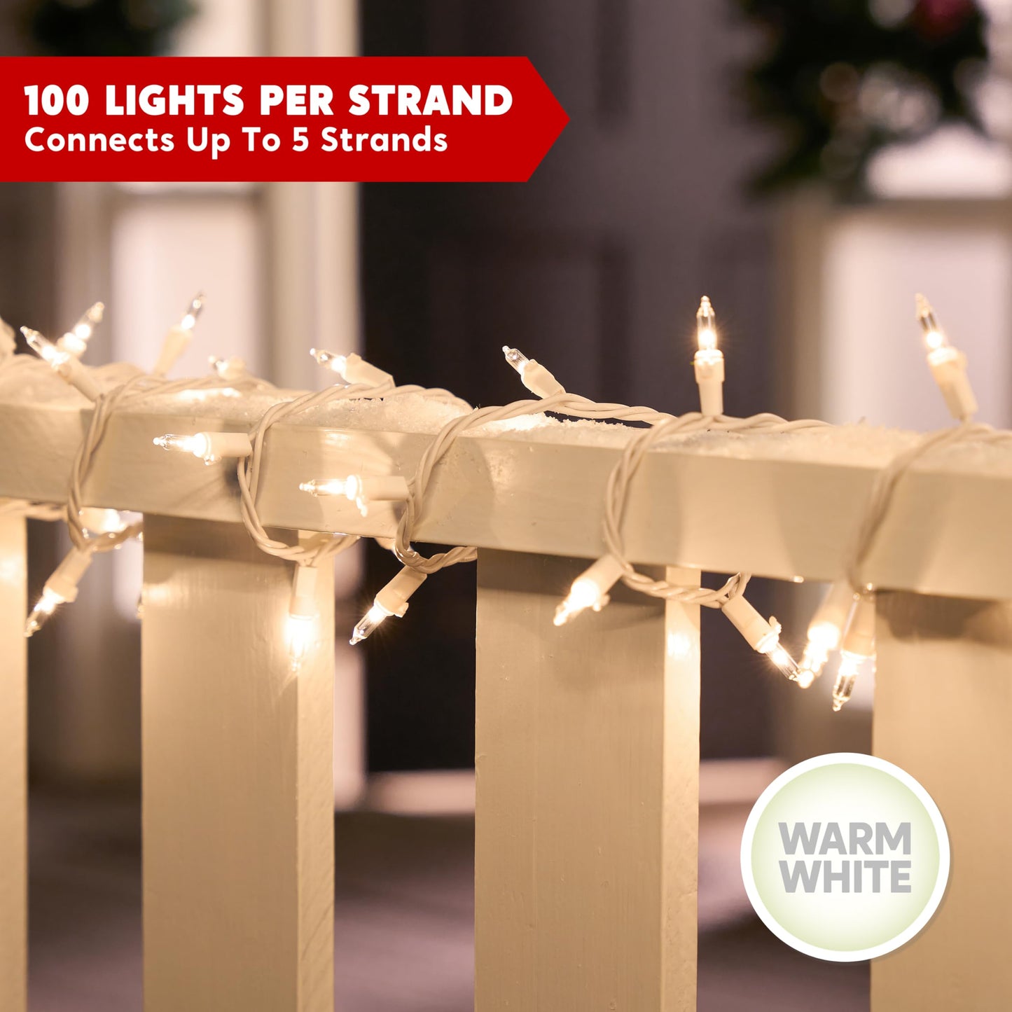 Rynx | Joiedomi 200 Mini Warm White Light Chain, 43Ft Indoor Fairy Lights for Holiday Decoration