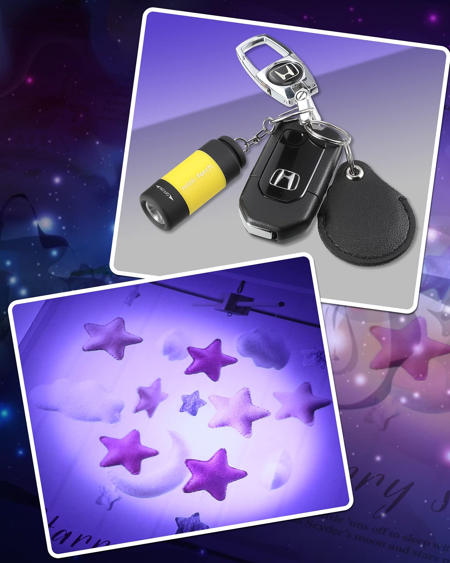 Rynx | Mudder Mini Keychain Flashlight - 12 Pack, Usb Rechargeable, Waterproof, White Light Torch