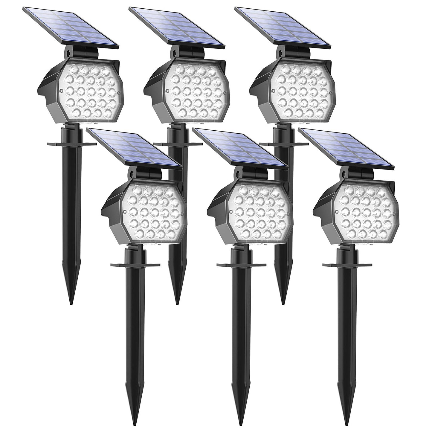 Rynx | Aponuo Solspotter Outdoor Waterproof 6 Pack Ip67,23 Led 3 Light Modes Solar Landscape Light Outdoor For Garden H