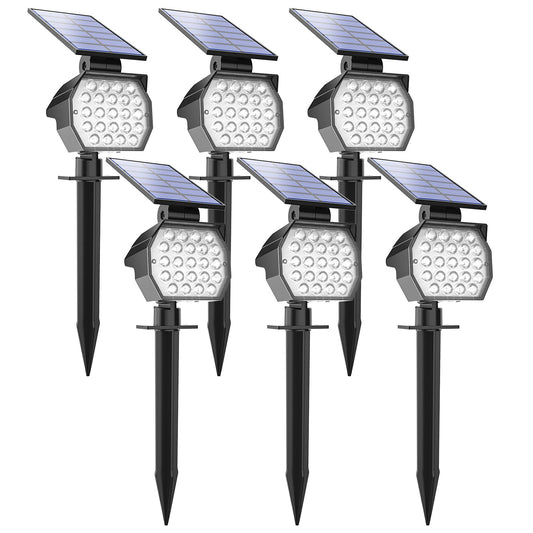 Rynx | Aponuo Solspotter Outdoor Waterproof 6 Pack Ip67,23 Led 3 Light Modes Solar Landscape Light Outdoor For Garden H