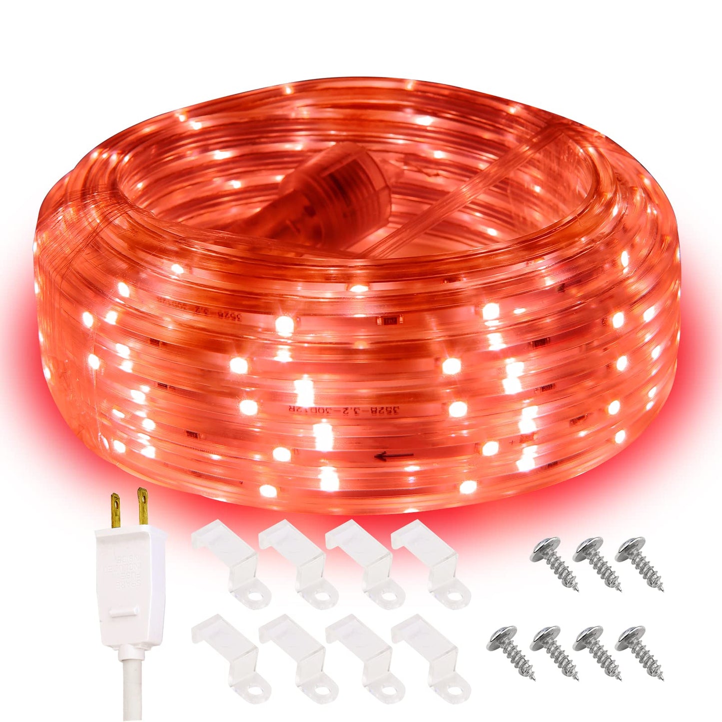 Rynx | Areful Red Taunelys, 5M Waterproof LED Strip Lighting, Indoor Outdoor Decorative Lighting For Home Christmas Holiday Garden Terrace Party