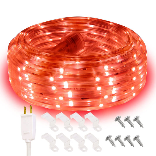 Rynx | Areful Red Taunelys, 5M Waterproof LED Strip Lighting, Indoor Outdoor Decorative Lighting For Home Christmas Holiday Garden Terrace Party