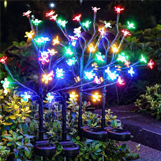 Rynx | Iueecen Solar paving Garden lighting Outdoor, Waterproof Solar lamps for Outside Decorative 6 Pack, 120 LED Solar flowers Garden decor, Outdoor Solar lamps for Driveway, Grass, Solar paving Garden decorations