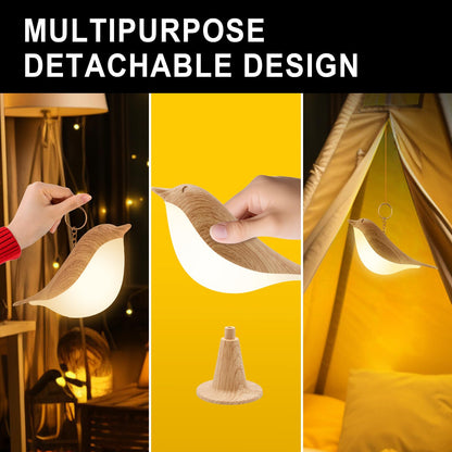 Rynx | Vquand 2 Pack Bird Desk Lamp - Rechargeable Kids Night Lamp With Touch Sensor & 3 Color Modes