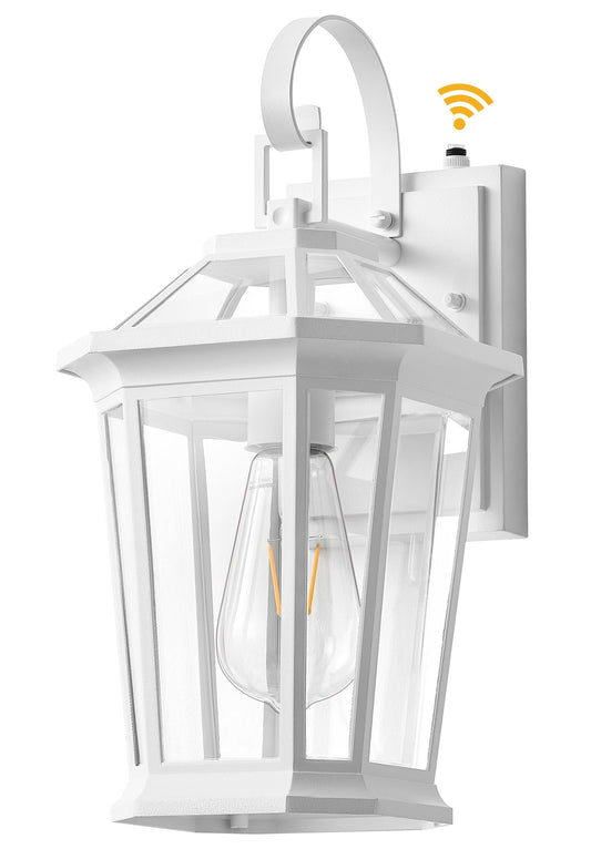 Rynx | Vianis Outdoor Porch Light Wall Mounted, Dusk To Dawn Outdoor Light Fixture For House, 100% Stainless Steel Waterproof Porch Light Outdoor Wall Lamps, White Wall Mounted Lanterns For Garage