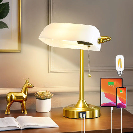 Rynx | Portres 27'' Modern Ceramic Table Lamp Set With 2 For Living Room Green & Gold Bedside Lamp For Bedroom Nightstand Lamp High End