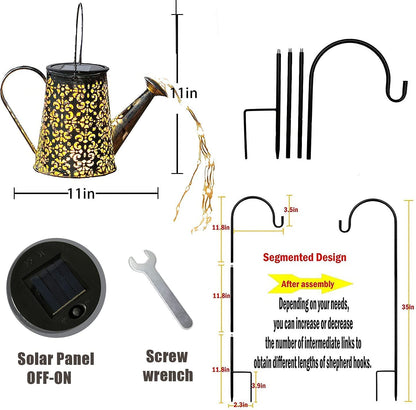Rynx | Asdfg Solvannkanne Light - Waterproof Metal Fairy Lantern For Garden, Patio, Pathway