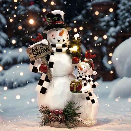 Rynx | Teresa'S Collections Outdoor Valentine's Decorations For Garden Decor, Snowman Decorations With Solar Festive Lights Outdoor, Per