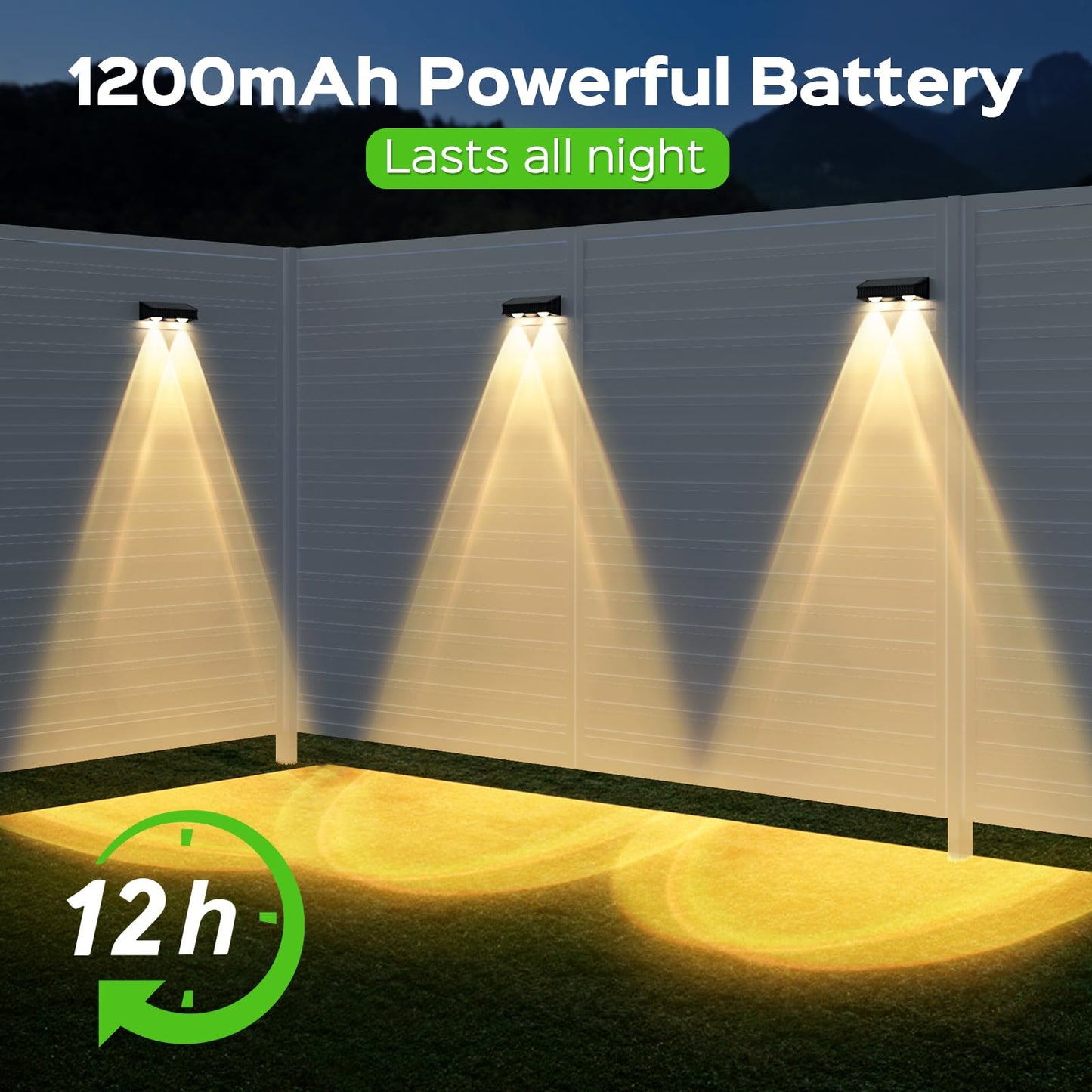 Rynx | Coxseni Solar Garden Light 8 Pack - Waterproof Dusk Till Dawn Outdoor Wall & Step Light, RGB Mode