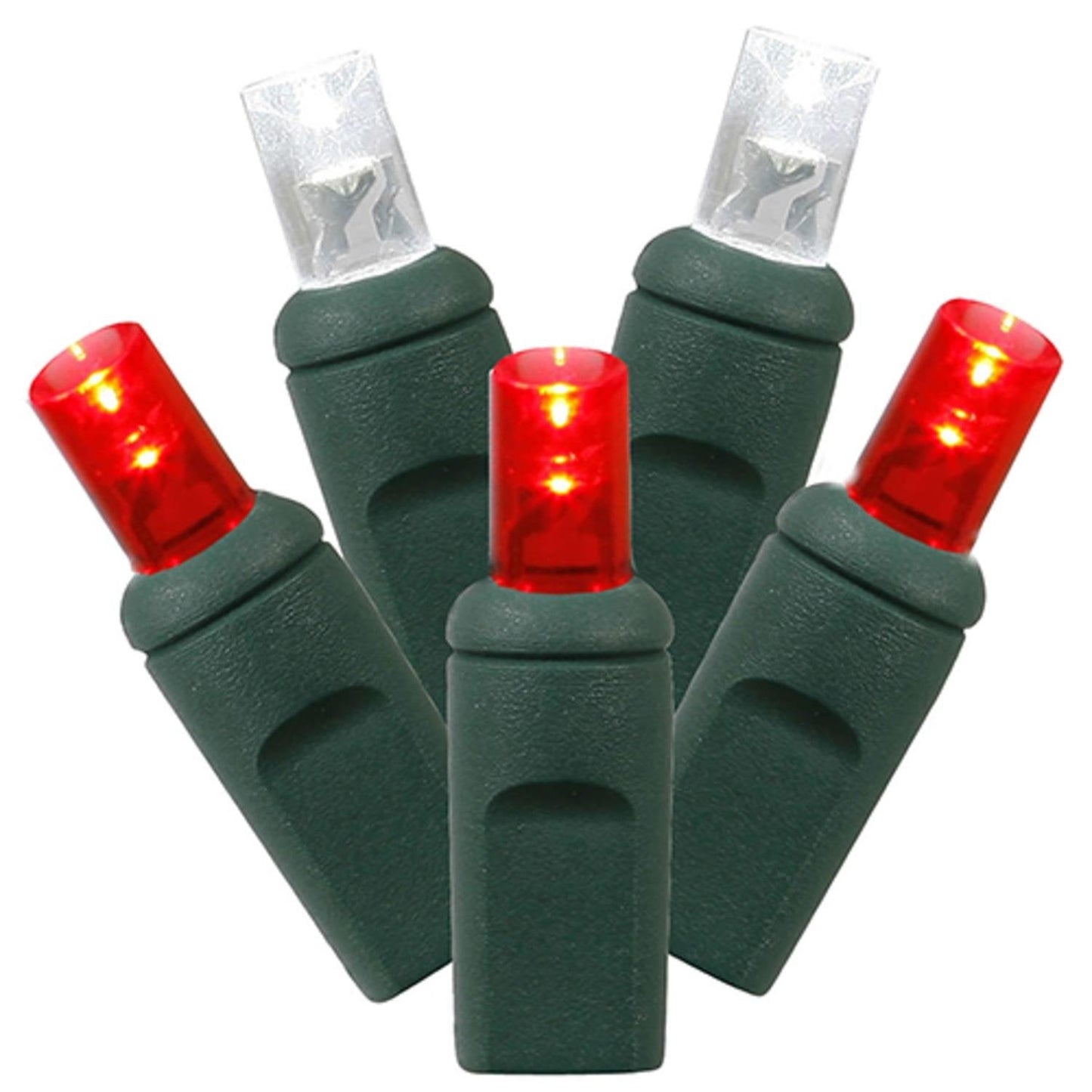 Rynx | Vickerman X6G6525 50Lt Led Set Wa Ec Set Light Chain with Gray Wire, 6" X 25', Red/White