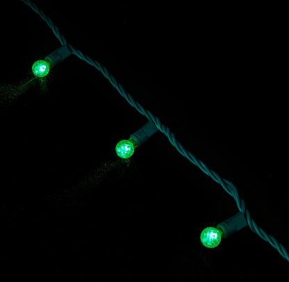 Rynx | Vickerman 100 Lights G12 Led Green Light Set On Green Wire - Perfect For Christmas Decoration