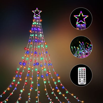 Rynx | Miniao Color Changing Christmas Lights, 11 Modes, 320 Led, Waterproof, Remote Control, 16.4Ft