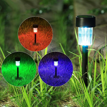 Rynx | Maggift 12 Pcs Rgb Solar Pathway Lighting - Color Changing Outdoor Landscape Lighting For Lawn & Garden