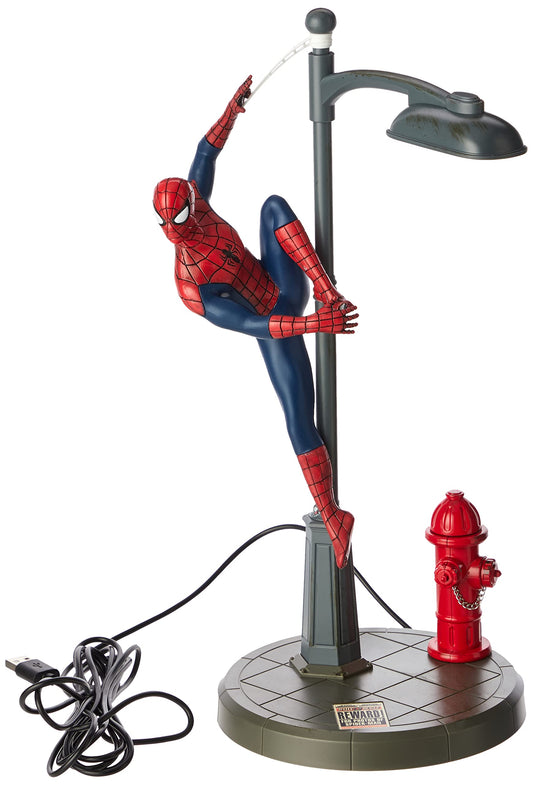Rynx | Spiderman Desk Lamp - Officially Licensed Disney Table Lamp, Marvel Street Lighting Spider Man Spotlight, Gift For Multiverse Fans | Paladone