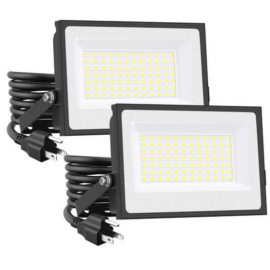 Rynx | Onforu 60W Led Floodlight, 8400Lm, Ip66 Waterproof, Daylight White, 2 Pack for Outdoor