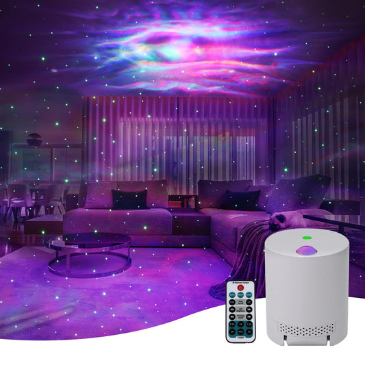 Rynx | Star Projector, Galaxy Projector For Bedroom, Night Light Projector With Timer And Remote Control, Adjustable Speed And Brightness