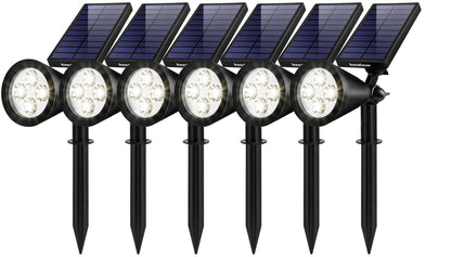 Rynx | Innogear Solar Lamps Outdoor, Waterproof Led Garden Spotlights, Automatic On/Off, Package With 6, White