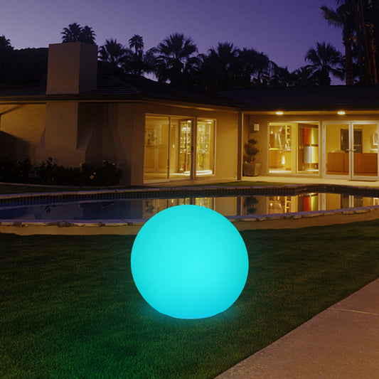 Rynx | Lafhome 12-inch Rechargeable Led Ball Light, Color Changing Solar Globe Light Ip67 Waterproof Outdoor Garden Rgb Orb Light For Bar Garden Terrace Pool Pathway Night Light Relaxation Decoration