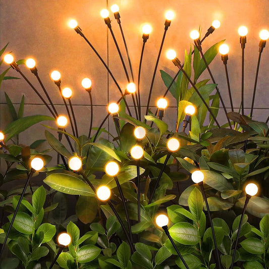 Rynx | Nbqq Solar Garden Lighting Outdoor, 10 Pack 60Led Waterproof Solar Powered Lights For Garden Path Patio, Swinging Lawn Decor As Ga