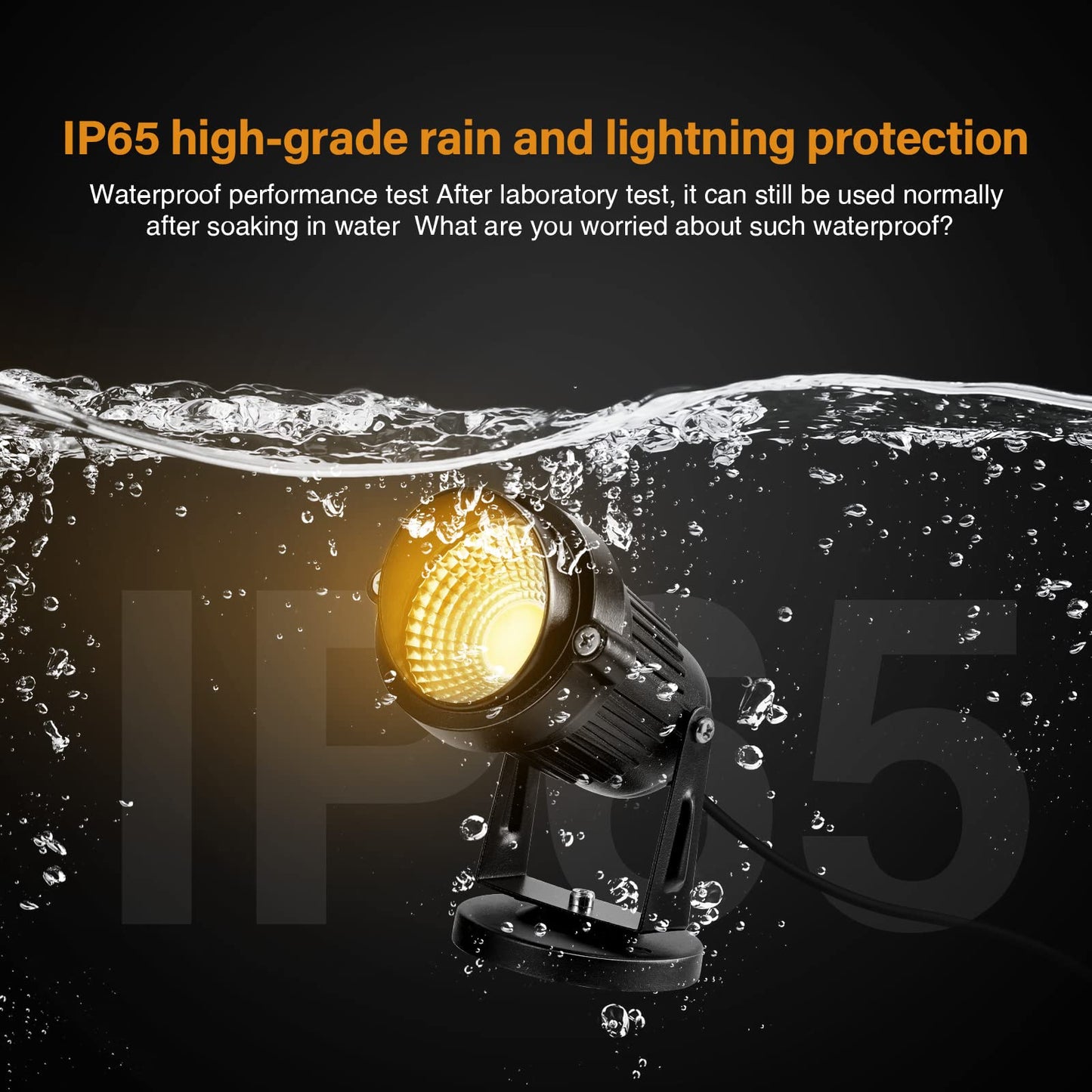 Rynx | Lemonbest 5W Led Landscape Light, Ip65 Waterproof, 3000K Warm White, 4 Pack for Garden & Patio