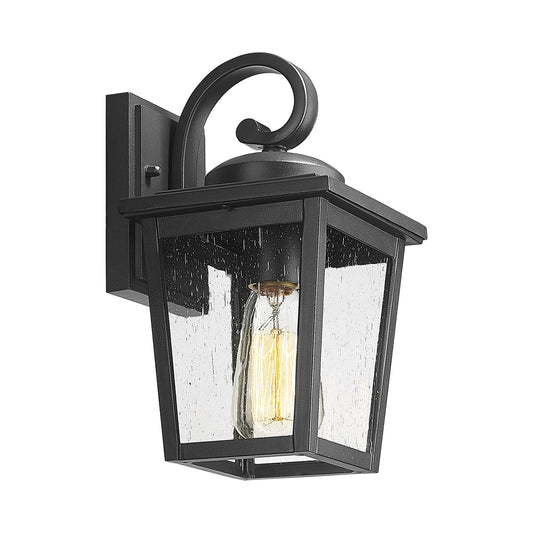 Rynx | Luminzone Waterproof Outdoor Wall Lamps, Frosted Glass, Small Aluminum Wall Lamps For Veranda & Patio