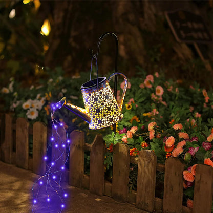 Rynx | Vookry Purple Solar Watering Can Light - Waterproof Led Lantern For Outdoor Garden Decor
