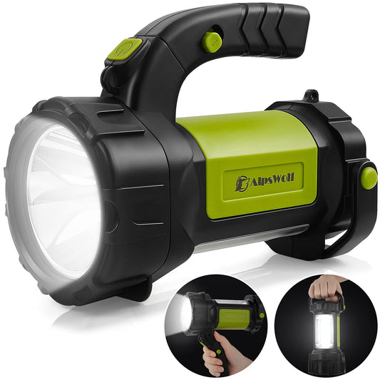 Rynx | Alpswolf Camping Lantern Rechargeable, Led Flashlight Spotlight Lantern With 800Lm, 3600 Capacity Battery Powered, Portable Powerful Camping Light For Emergencies, Outdoor Hiking, Power Outages