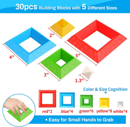 Rynx | Learning Pyramid Stacking Blocks – Creative, Safe & Decorative