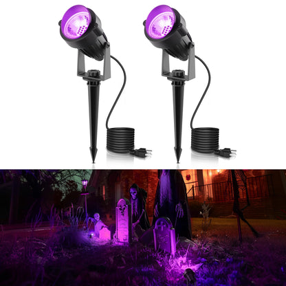 Rynx | L Lohas Led Purple Christmas Spotlight - 10W Dusk To Dawn, Ip66 Waterproof, 2 Pack