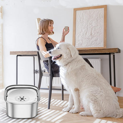 RYNX | Spill-Proof Water Bowl For Large Dogs White