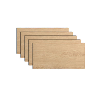 Rynx | PVC Wall Paneling Rectangle Waterproof Wood Look Wall Covering for the Living Room