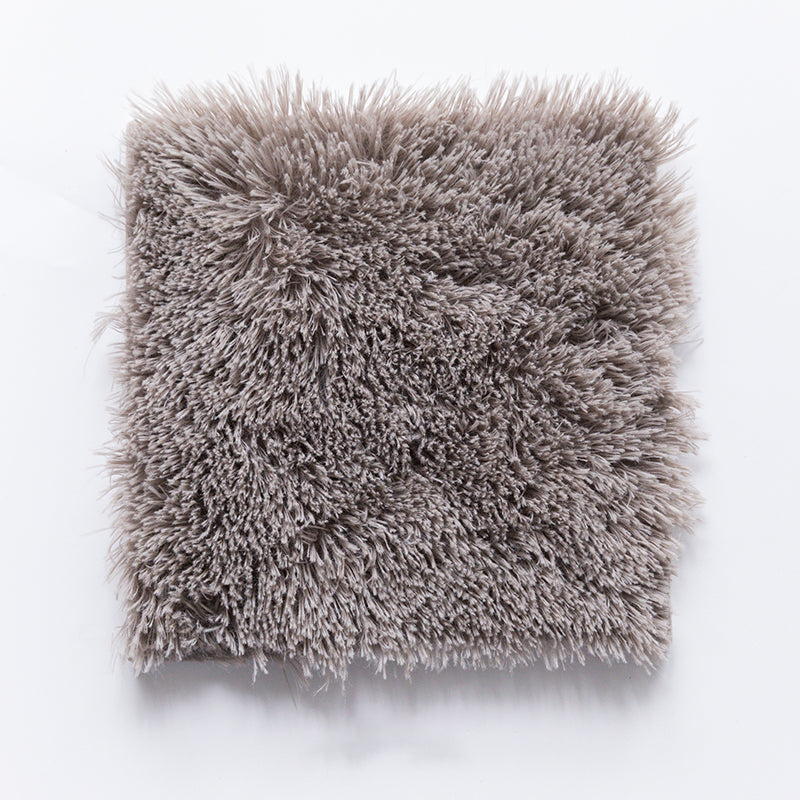 Rynx | Bedroom Carpet Tiles Solid Color Square Shag Stain Resistant Carpet Tiles
