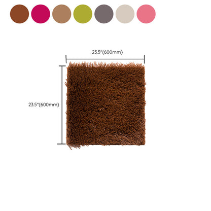 Rynx | Bedroom Carpet Tiles Solid Color Square Shag Stain Resistant Carpet Tiles